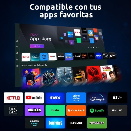 Nilait Prisma 40FD7004SVIOS 40" LED FHD Smart TV VIDAA + Harmony Sound bar Barra de sonido 2.0 60W