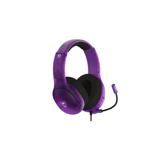 Auriculares Turtle Beach Airlite Fit con cable, micrófono abatible y licencia Nintendo, negro y púrpura