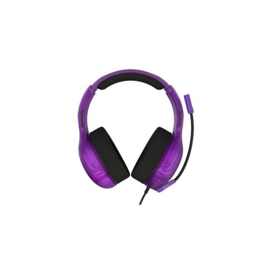 Auriculares Turtle Beach Airlite Fit con cable, micrófono abatible y licencia Nintendo, negro y púrpura