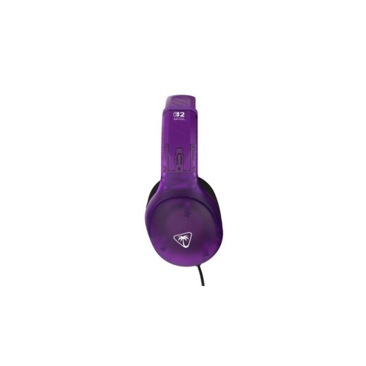 Auriculares Turtle Beach Airlite Fit con cable, micrófono abatible y licencia Nintendo, negro y púrpura
