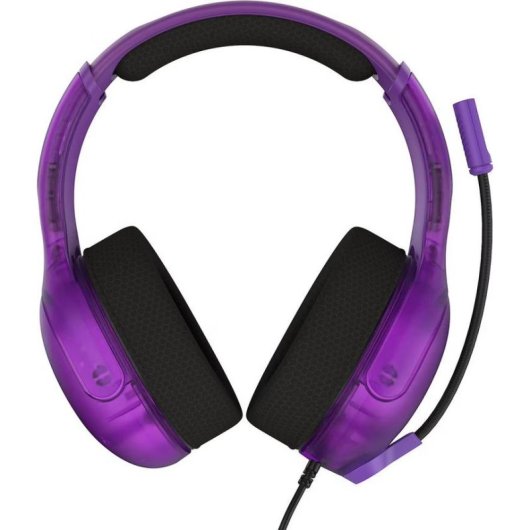 Auriculares Turtle Beach Airlite Fit con cable, micrófono abatible y licencia Nintendo, negro y púrpura