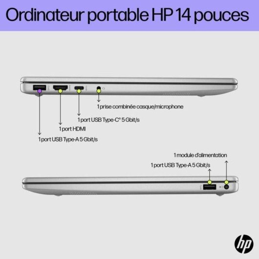 Portátil HP Pavilion 14-ep0046nf 14" Intel Core i5-1334U 16GB 512GB SSD Iris Xe Windows 11 Home