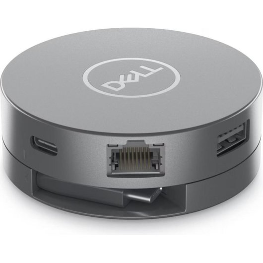 Adaptador multipuerto Dell USB-C 6 en 1 DA305 Plata 90W