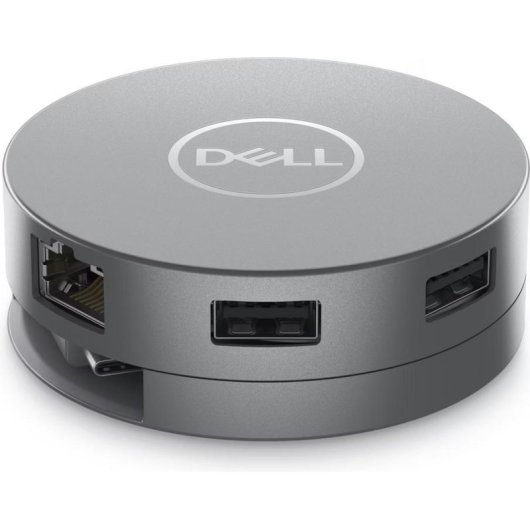 Adaptador multipuerto Dell USB-C 6 en 1 DA305 Plata 90W