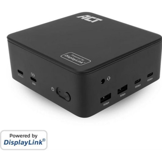 Docking Station USB-C 4K para 3 monitores ACT AC7148 DisplayLink