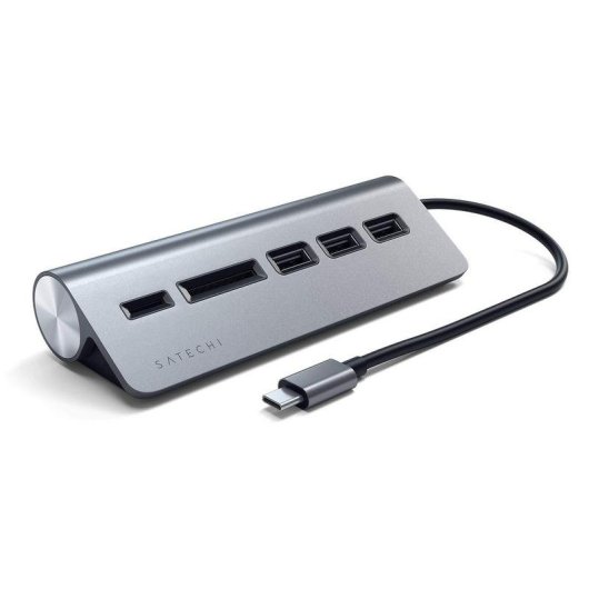 Hub USB-C Satechi ST-TCHCRM 5 Ports Grau USB 3.2 Gen 1