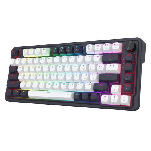 Teclado Redragon UCAL MAGNETIC K673WB-RGB-M magnético compacto con switches UltraMag y RGB