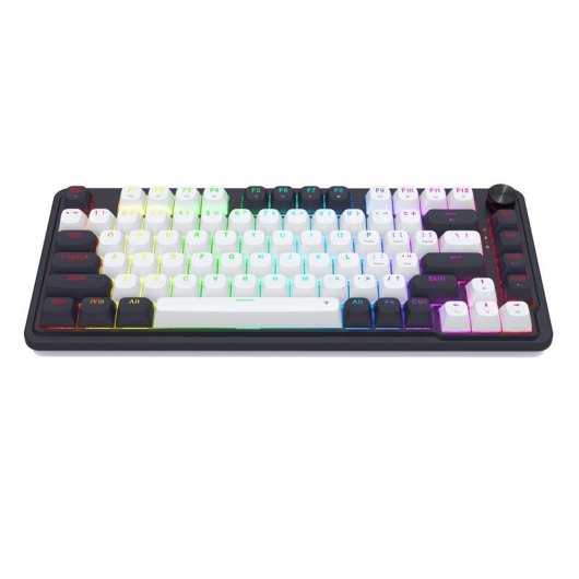 Teclado Redragon UCAL MAGNETIC K673WB-RGB-M magnético compacto con switches UltraMag y RGB