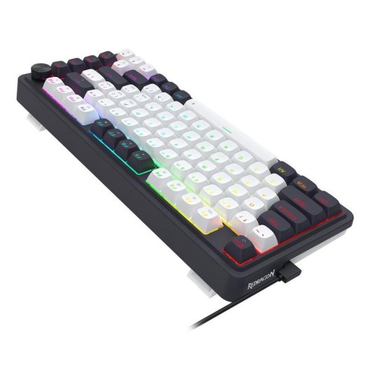 Teclado Redragon UCAL MAGNETIC K673WB-RGB-M magnético compacto con switches UltraMag y RGB