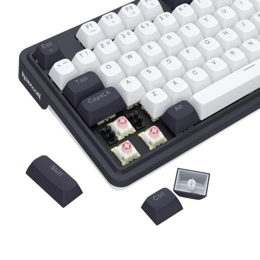 Teclado Redragon UCAL MAGNETIC K673WB-RGB-M magnético compacto con switches UltraMag y RGB