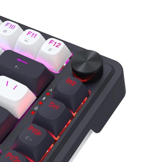 Teclado Redragon UCAL MAGNETIC K673WB-RGB-M magnético compacto con switches UltraMag y RGB