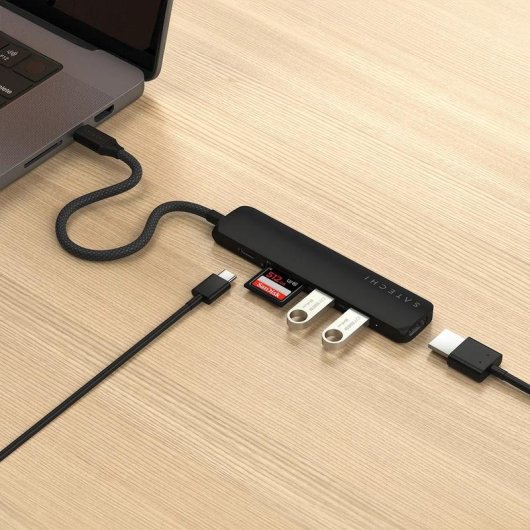 Hub Satechi 6 porte 10 Gbps USB-C ST-P6SK HDMI RJ-45 MicroSD SD