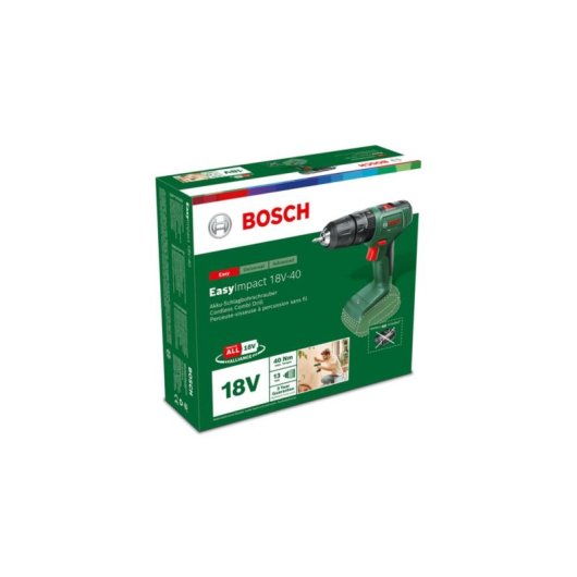 Taladro de pistola Bosch EasyImpact 18V 40 Verde