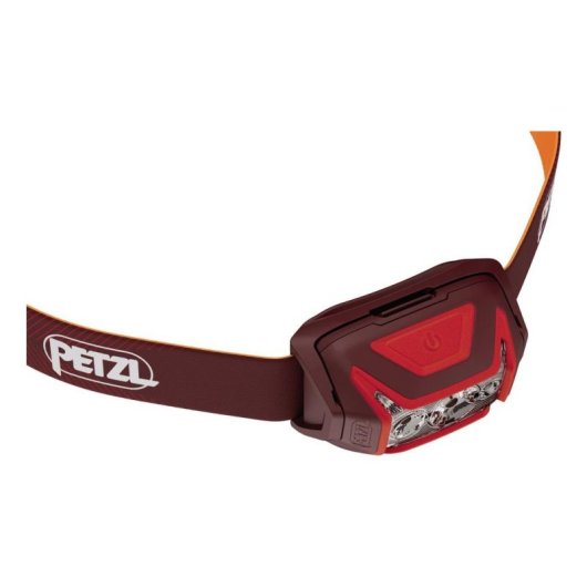 Lanterna Petzl Actik Core com faixa vermelha LED 100 lúmenes IPX4
