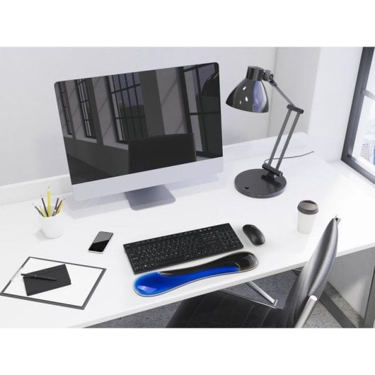Reposamuñecas Kensington Slim Duo Gel pour Clavier Finesse Bleu