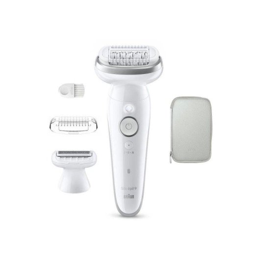 Depiladora Eléctrica Braun Silk-épil 9 9-030 Inalámbrica 2 Velocidades 2 Cabezales Seco y Húmedo