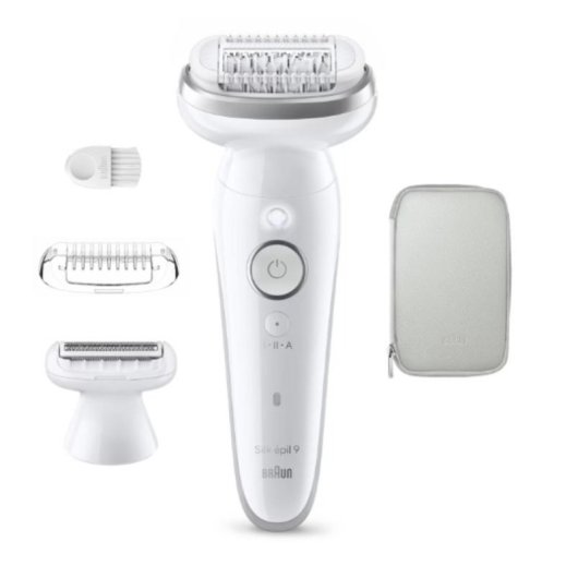 Depiladora Eléctrica Braun Silk-épil 9 9-030 Inalámbrica 2 Velocidades 2 Cabezales Seco y Húmedo