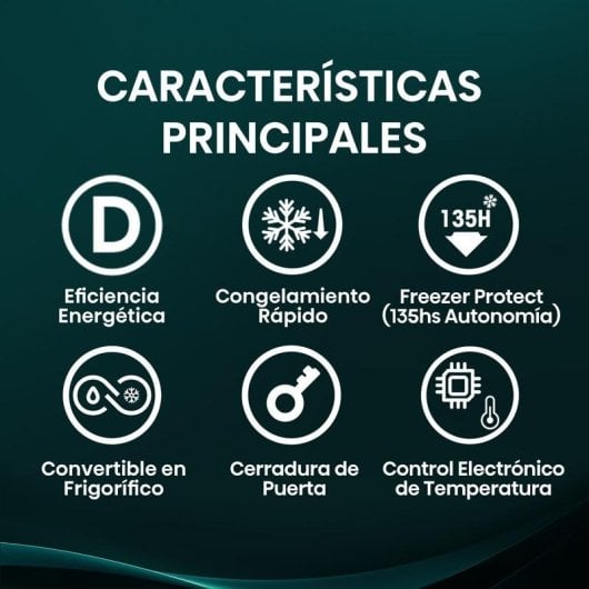 Congelador Hisense FT484D4AWLYD 372 L Clase D Blanco
