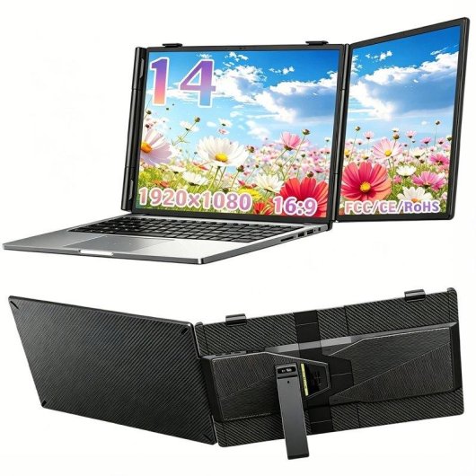 Monitor Blackview Extensor de Pantalla 14" FullHD IPS 60Hz Altavoz Integrado USB-C