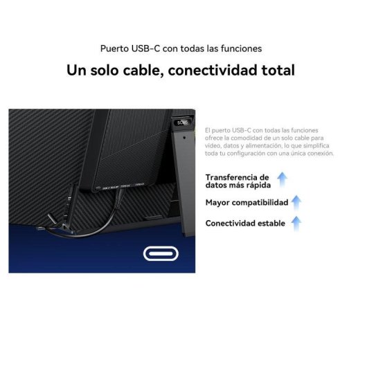 Monitor Blackview Extensor de Pantalla 14" FullHD IPS 60Hz Altavoz Integrado USB-C