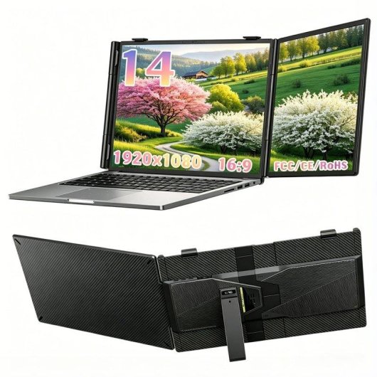Monitor Blackview Extensor Portátil 14" FullHD 60Hz IPS USB-C Altavoz Integrado