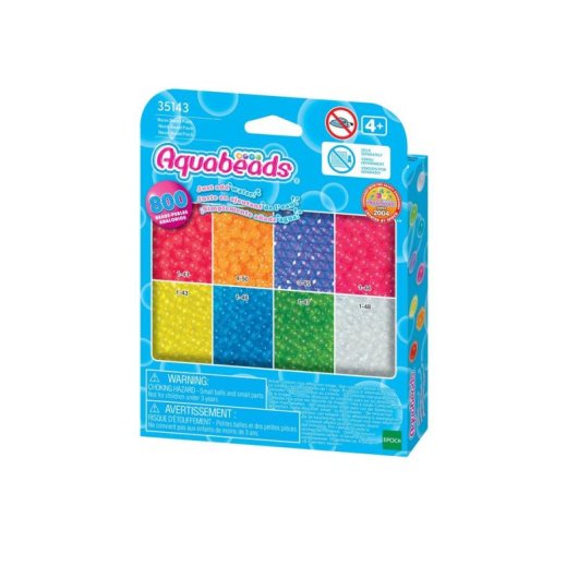 Aquabeads Neon Perlen Set Bastelkit 800 Teile mehrfarbig