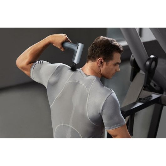 Masajeador SKG F1 Pro Percusión Vibración Cuello Hombros Gris