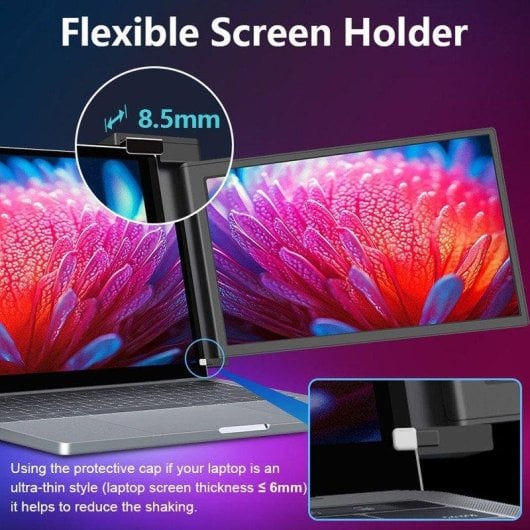 Écran PC FOPO S3 15,6" Full HD 60Hz IPS USB-C Mini HDMI Noir