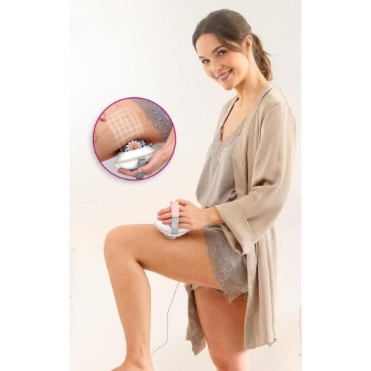 Massager Medisana AC 860 mit Rollen und Schieberegler Aprikose und Weiß