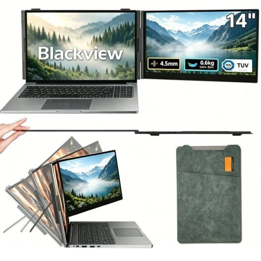 Monitor Blackview SCM6 14" FullHD 60Hz IPS Portátil USB-C Protección Ocular Altavoces