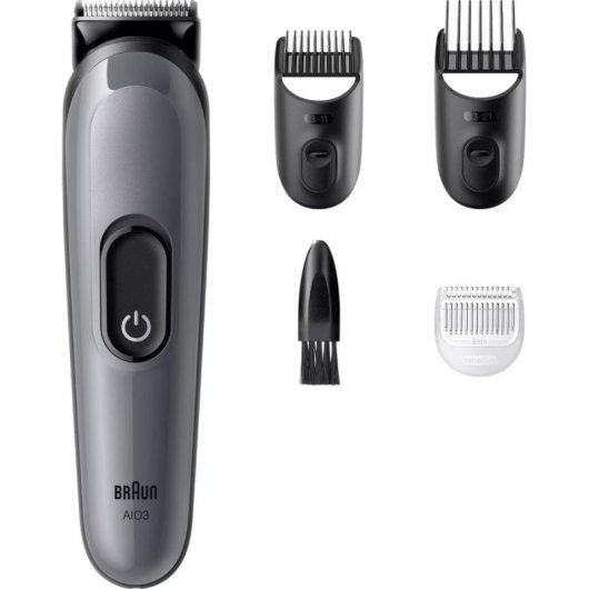 Cortapelos Multifunción Braun 80789918 Inalámbrico 21 Longitudes 50min 3 Peines Seco y Húmedo