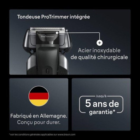 Afeitadora Facial Braun Series 8 8617s Inalámbrica 60min Seco y Mojado 4 Láminas Carga Rápida