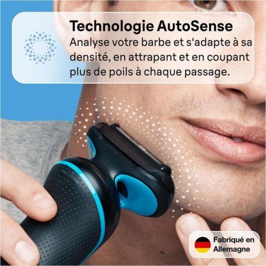 Afeitadora Facial Braun Series 6 62-G1650s Inalámbrica 60min Seco y Mojado 3 Láminas Carga Rápida