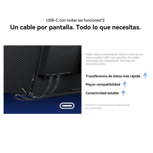 Monitor Blackview DCM5 14" FullHD IPS 60Hz Doble Pantalla USB-C Sonido Integrado