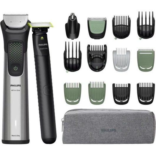 Tagliacapelli Multifunzione Philips MG9535/15 senza Fili 120min 27 Lunghezze 10 Pettini Impermeabile Ricarica Rapida