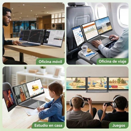 Monitor Blackview DCM8 Pro 15,3" FullHD+ 60Hz IPS Triple Pantalla USB-C Altavoz Integrado