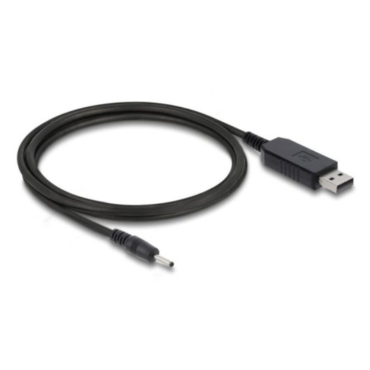 Cable de Carga USB A a DC Delock 1,5 m Negro