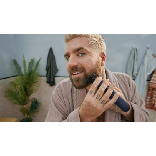 Máquina de Cortar Barba Philips Beard Trimmer 3000 BT3665/15 Sem Fios 80min 40 Comprimentos 2 Pentes