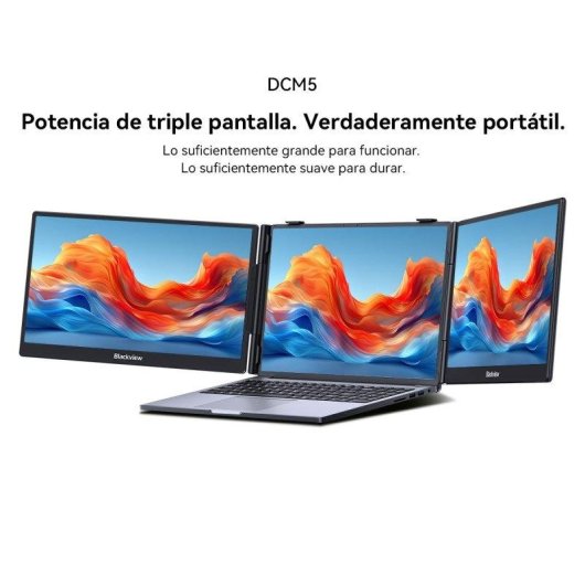 Monitor Blackview DCM5 14" FullHD 60Hz IPS Doble Pantalla USB-C Ultrafino