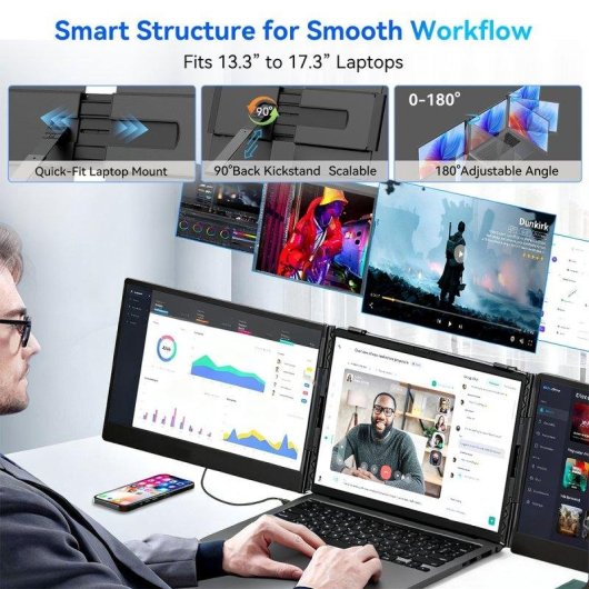 Monitor Blackview DCM6 Pro 14" FullHD 60Hz IPS Portátil Protección Ocular USB-C