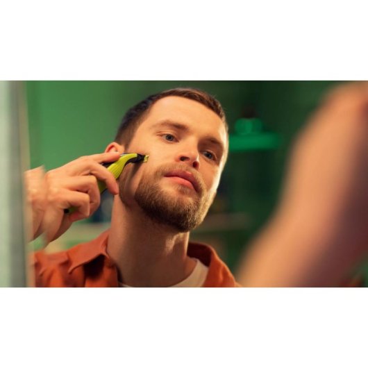 Recortadora de Barba Facial Philips OneBlade QP2824/10 Inalámbrica 45min Seco y Mojado 4 Peines