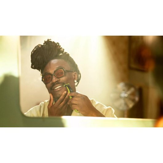 Recortadora de Barba Facial Philips OneBlade QP2824/10 Inalámbrica 45min Seco y Mojado 4 Peines