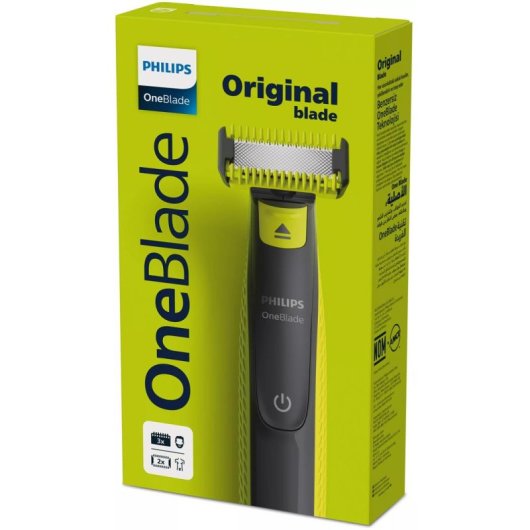 Recortadora de Barba Facial Philips OneBlade QP2824/10 Inalámbrica 45min Seco y Mojado 4 Peines