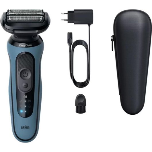 Afeitadora Facial Braun Series 5 52-A1000s Inalámbrica 50min Seco y Mojado 3 Láminas Carga Rápida