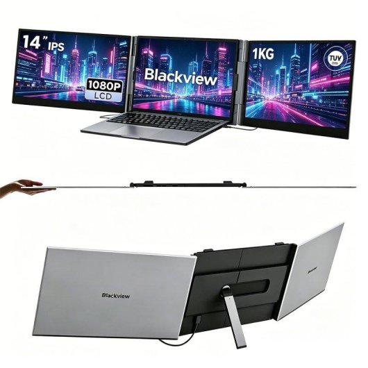 Monitor Blackview DCM6 Pro 14" FullHD 60Hz IPS Portátil Ultrafino USB-C Protección Ocular