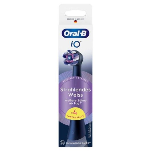 Cabezal Cepillo de Dientes Oral-B iO Pack 4 Unidades Negro Dureza Fuerte