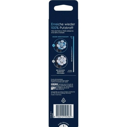 Cabezal Cepillo de Dientes Oral-B iO Ultimate Clean Pack 4 Unidades Negro Limpieza Profunda