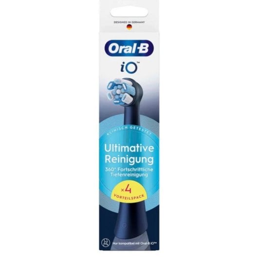 Cabezal Cepillo de Dientes Oral-B iO Ultimate Clean Pack 4 Unidades Negro Limpieza Profunda