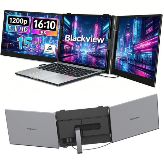 Monitor Blackview DCM8 15,3" FullHD IPS 60Hz Ultrafino USB-C Altavoz Integrado