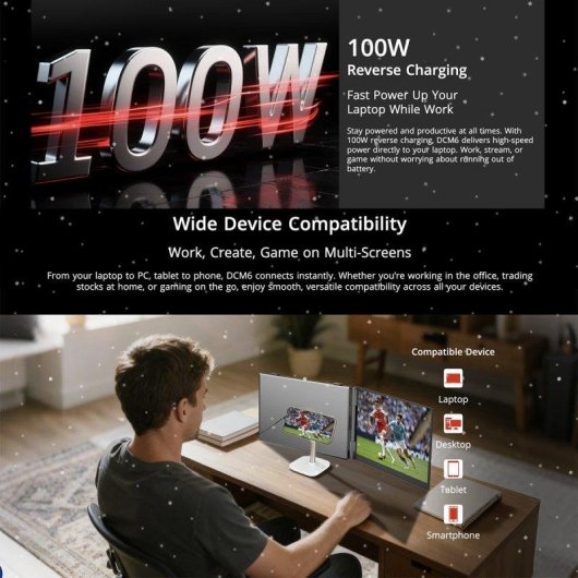 Monitor Blackview DCM8 15,3" FullHD IPS 60Hz Ultrafino USB-C Altavoz Integrado